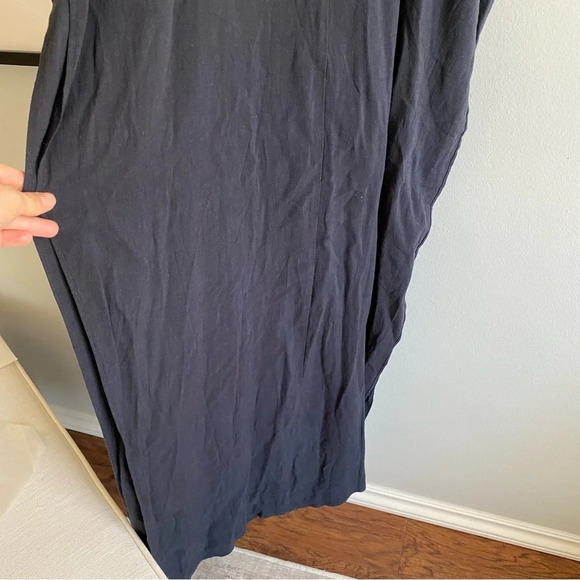 NWT URBAN Outfitters Black Linen Blend Jumpsuit Dress with High Slits Size XS - Picture 7 of 16